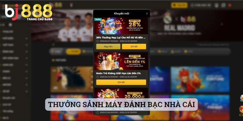 Thưởng Sảnh Máy Đánh Bạc Nhà Cái
