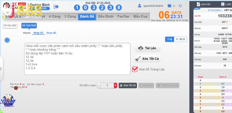 Hướng Dẫn Tham Gia Đặt Cược Xổ Số Tại Nhà Cái Bj888